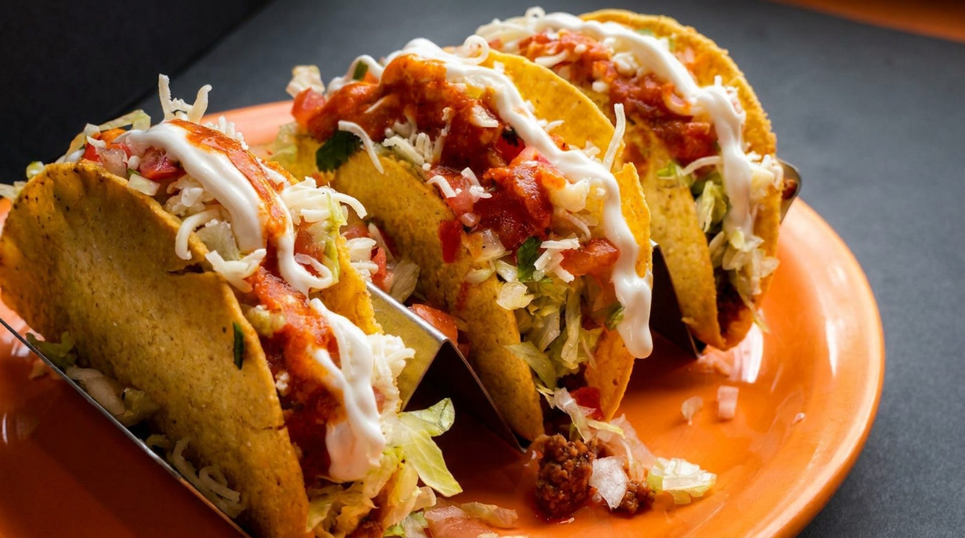 The crunchy tacos here are something else