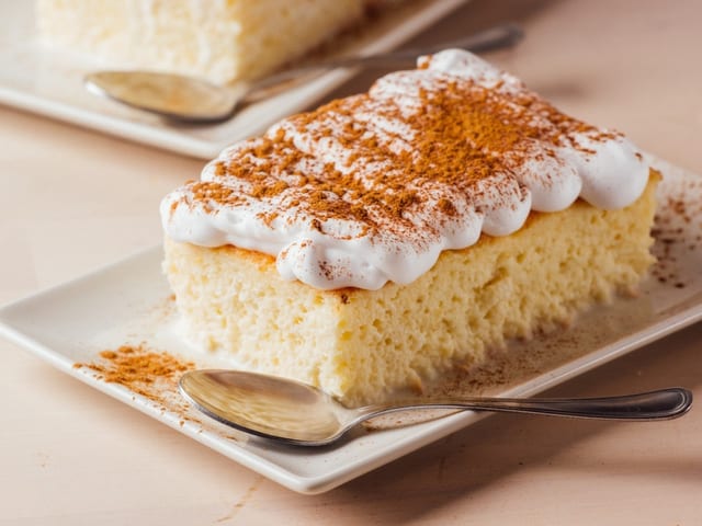 PASTEL DE TRES LECHES (THREE-MILK CAKE).