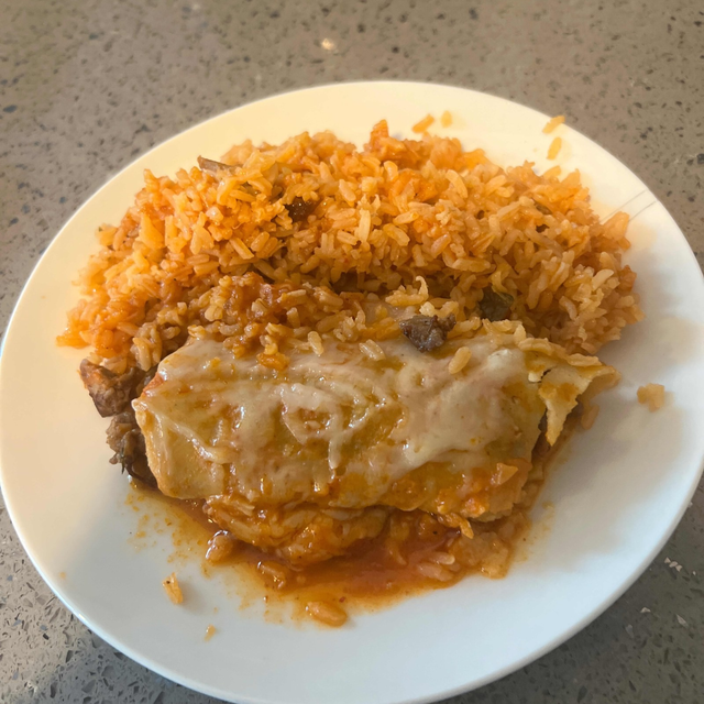 Kids Enchilada & Rice.