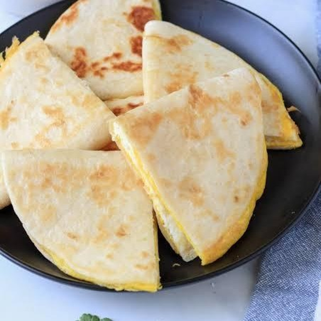 Kids Flour Quesadilla & Rice.