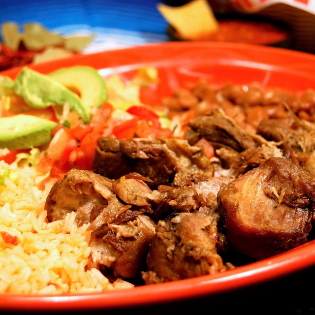 Carnitas Plate.