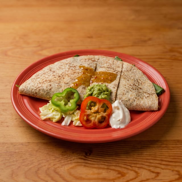 Veggie Quesadilla.